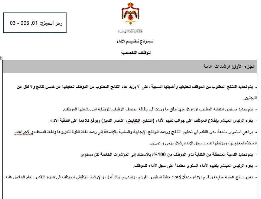 تقيم اداء معلم تربية مهنية